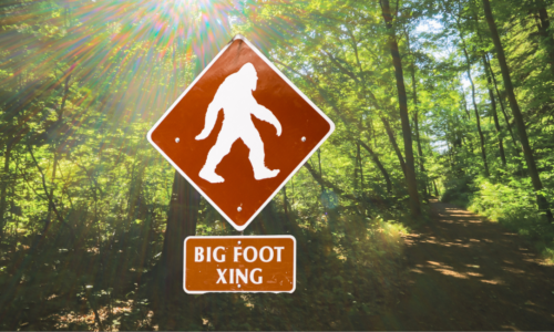 Bigfoot Crossing sign