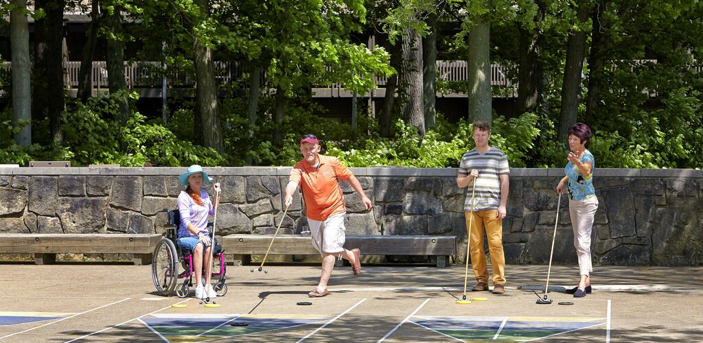 People playing outside